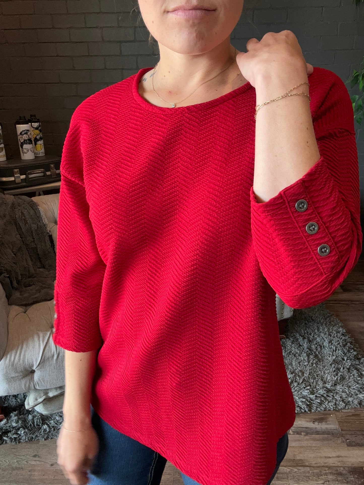 Red Keira Top