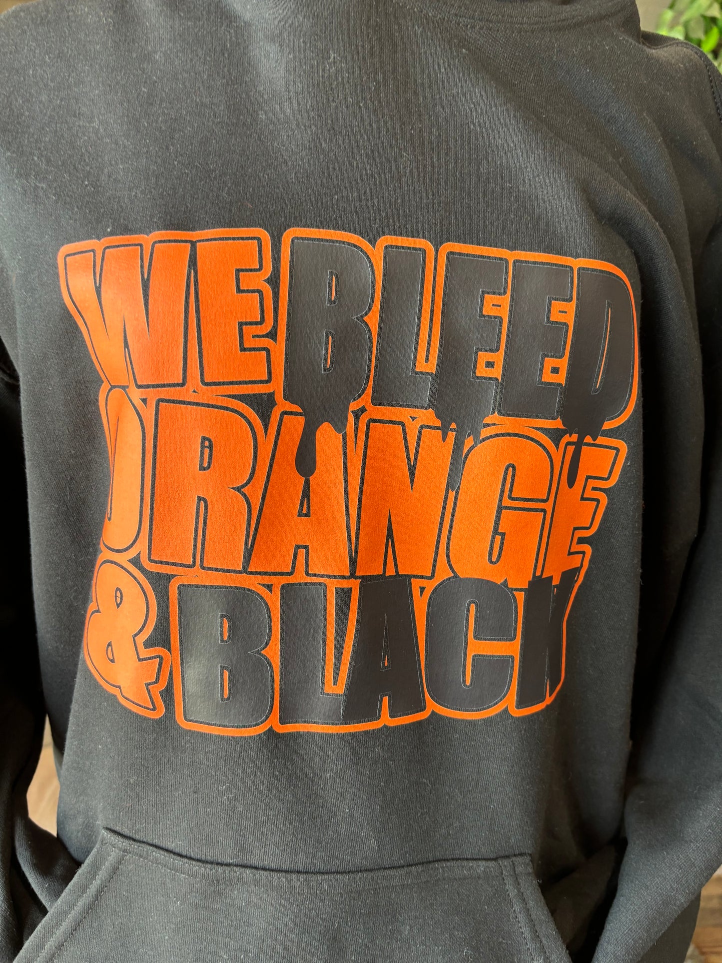 We Bleed Orange & Black Hoodie