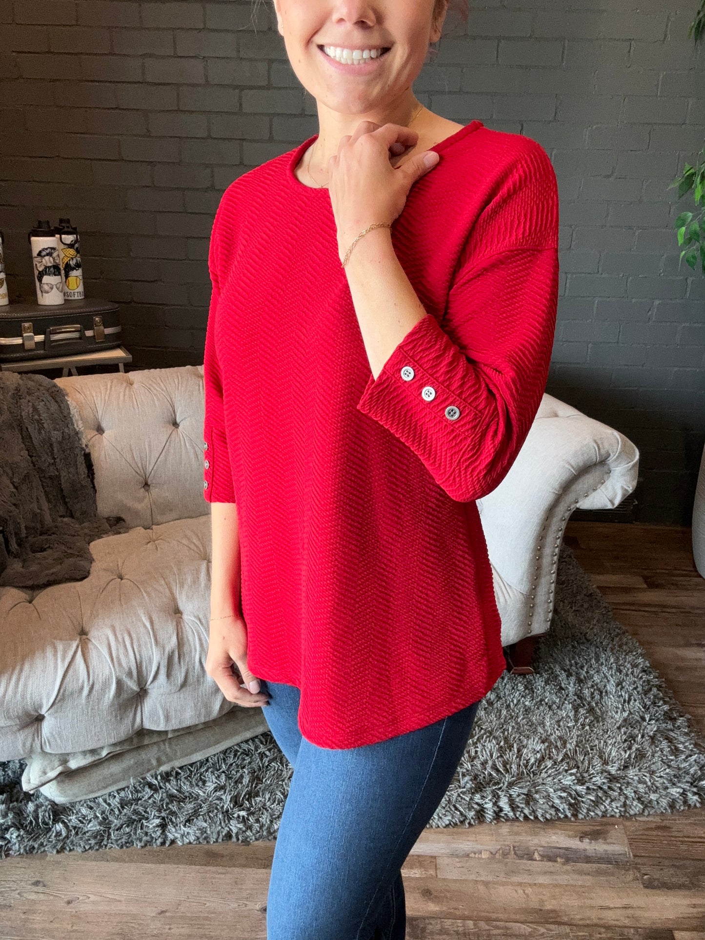 Red Keira Top