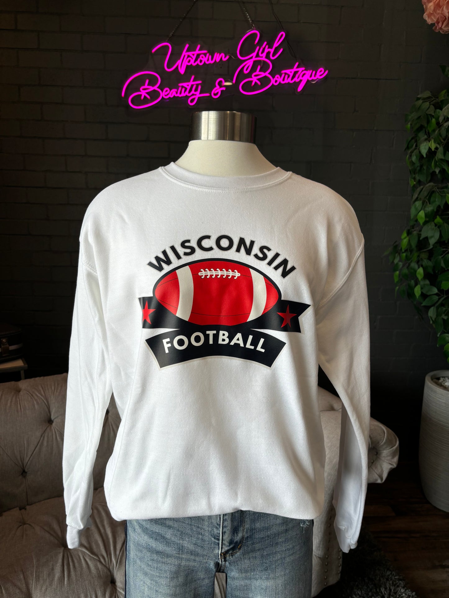 Wisconsin Football Crewneck Sweatshirt