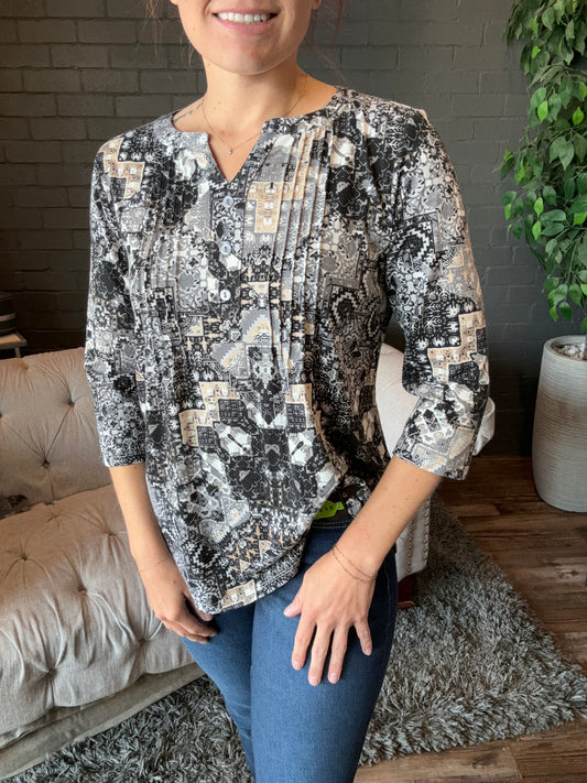 Steel Printed Tunic