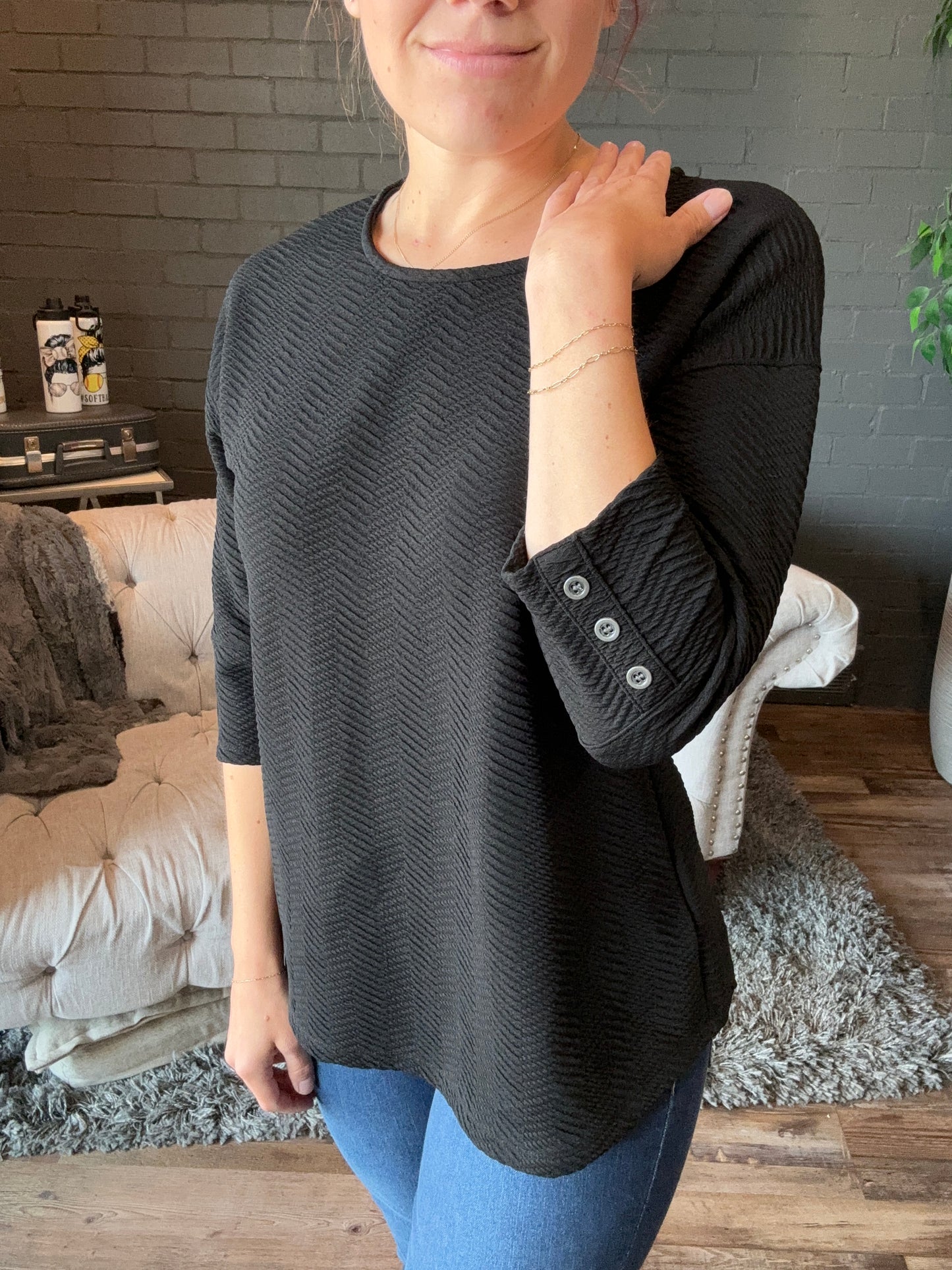 Black Keira Top