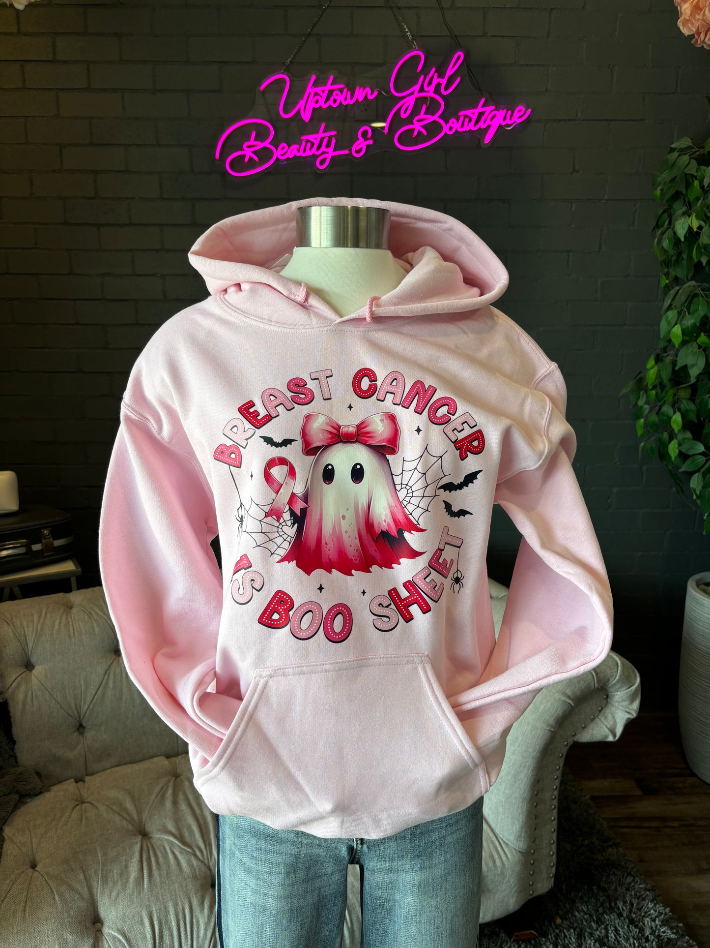 Breast Cancer is Boo Sheet Hoodie