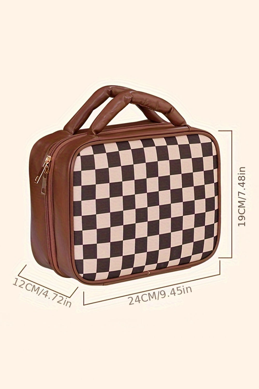 Checkboard Cosmetic/Toiletry Bag