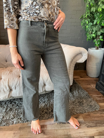 Carly Vintage Wash Black Denim Jeans