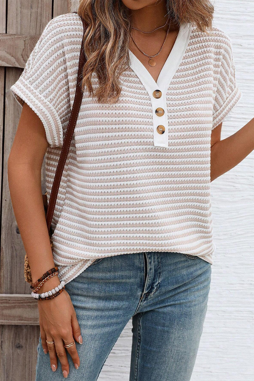 Indie Striped Knit Tee