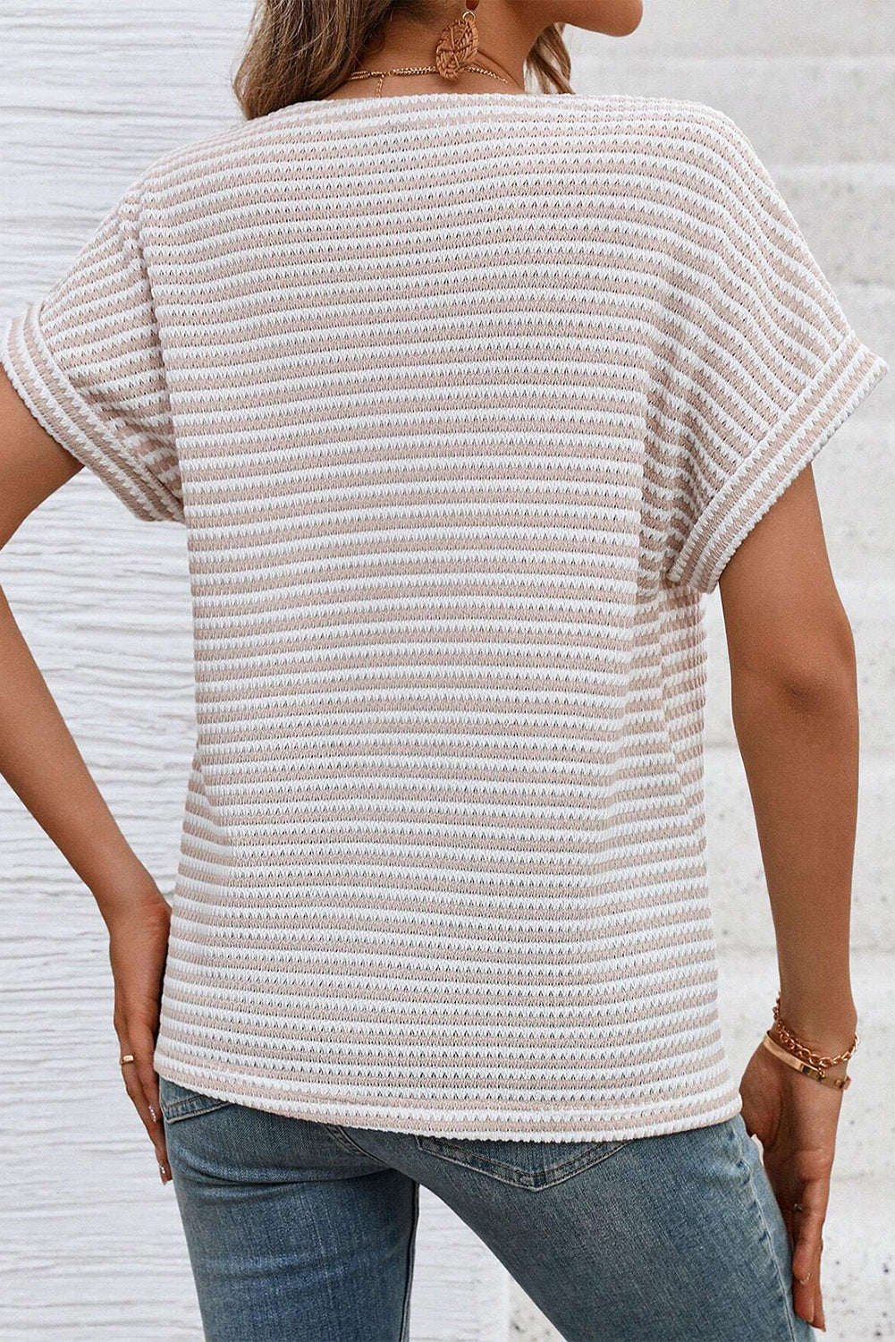 Indie Striped Knit Tee