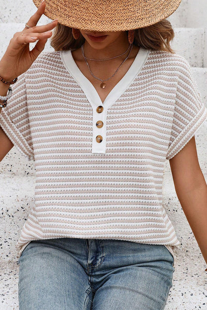 Indie Striped Knit Tee