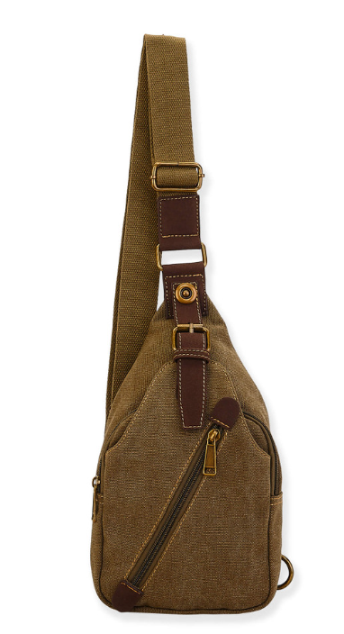 Caroline Canvas Sling Bag - Green