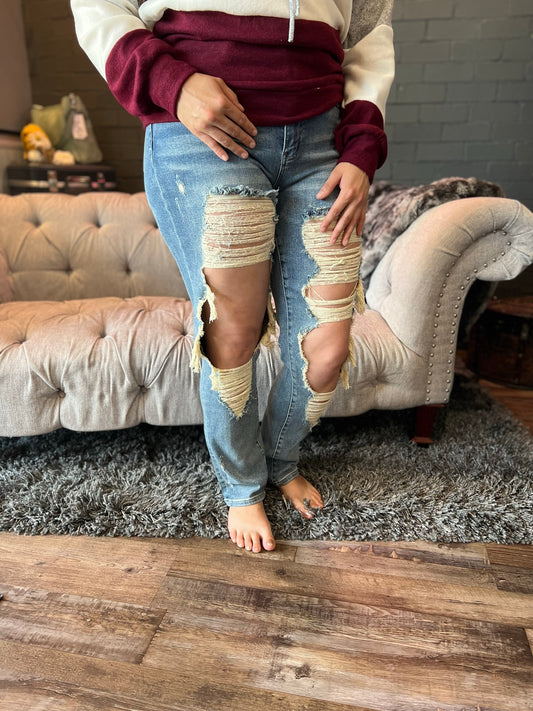 Show Off Distressed Leggings (Online Exclusive) – Uptown Boutique